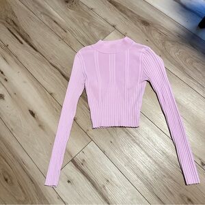Forever 21 stretch Pink Ribbed Knit Women's